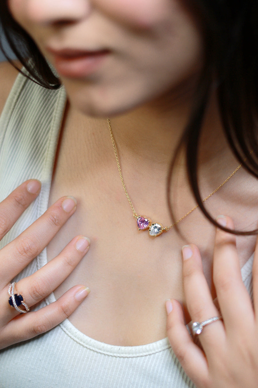 The Twin Crystal Necklace