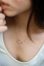 The Twin Crystal Necklace